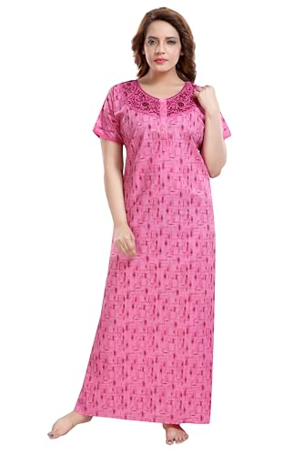 Image of TRUNDZ Women's Cotton Printed Maxi Nighty