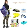 BeeGreen Mesh Drawstring Bag Swim Backpack for Beach Pool Sports Gym Draw String Cinch Bags for Swimming Soccer Basketball Gear Blue