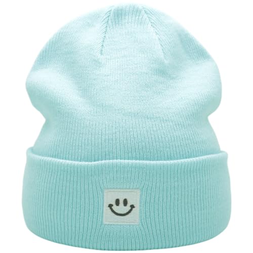 Image of 55cube Unisex Winter Beanie Hats Warm Thick Knit Cuffed Skullcaps
