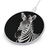 Zebra Wireless Charger with Aluminum Alloy Frame Qi Certified Fast Wireless Charging Pad 10W Charging Station Portable Phone Charger for All Wireless Charging Phone