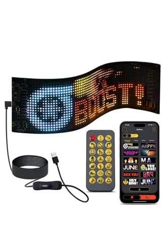 Led Panel Cama Yapışan Telefon Kontrollü Led Ekran Panel 16 * 64 led sayısı