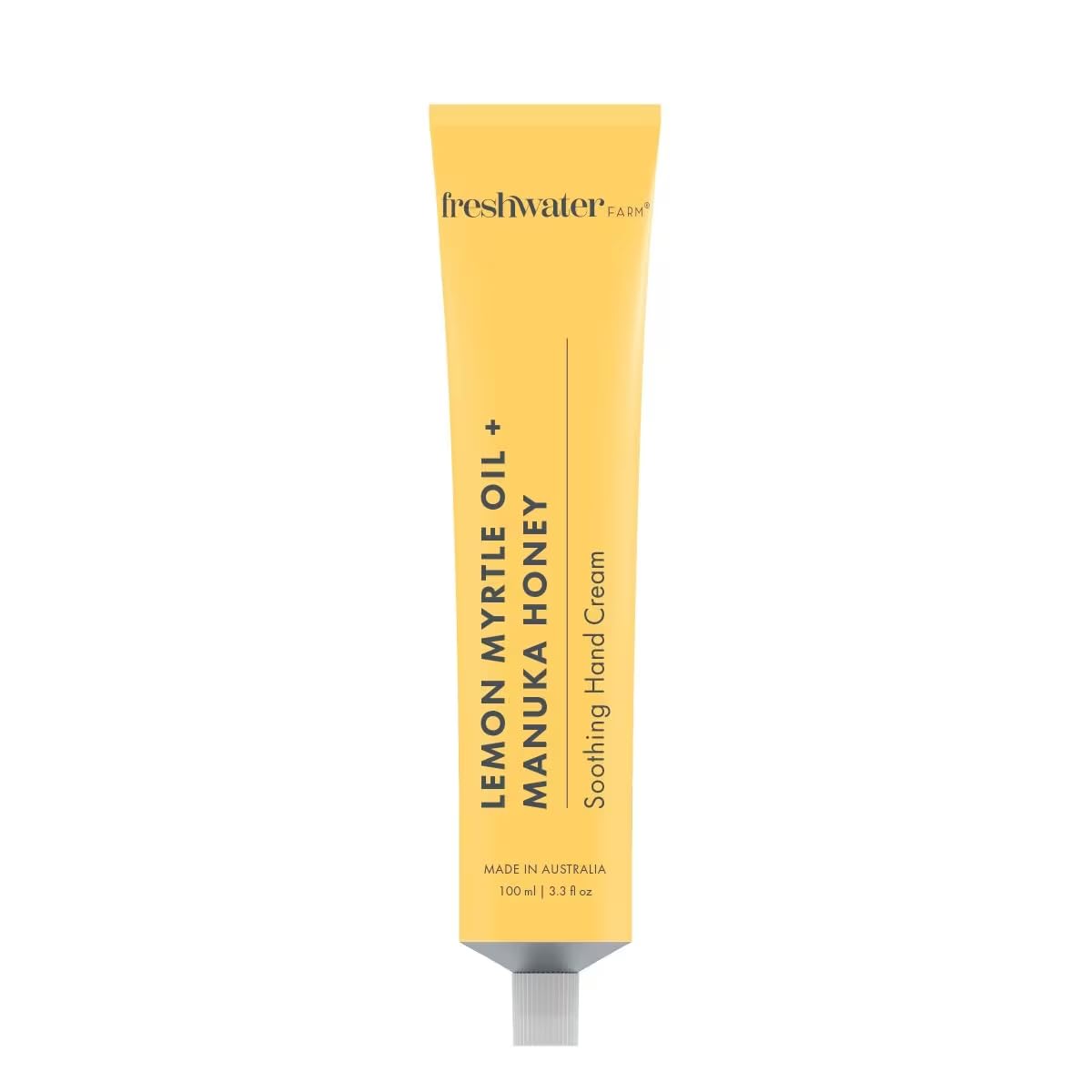 Freshwater Farm Australia Soothing HAND CREAM | Lemon Myrtle Oil + Manuka Honey | Designed To Moisturise and Soothe | Natural Ingredients | Organic Shea Butter