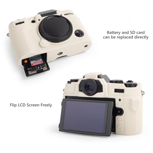 Funda de silicona para cámara Fujifilm X-T50 Off White miniatura 4