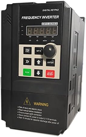 ATO 3 hp 2.2kW 10A VFD, Single Phase 120V Input, Single Phase/Three Phase 220V Output VFD Variable Frequency Drive, for AC Motor Speed Control