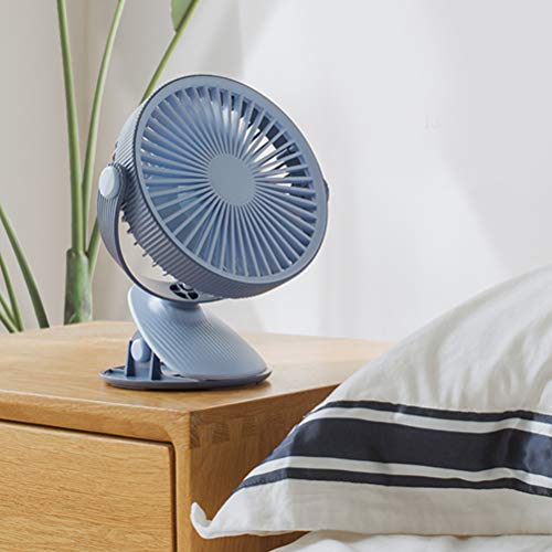 Ventilador de mesa USB Uonlytech, mini ventilador de clipe de mesa recarregável, ventilador pessoal