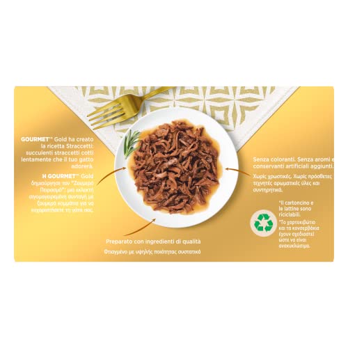 Gourmet Purina Gold Straccetti Cibo Umido per