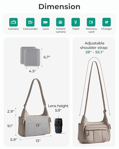 Bolso para cámara 2 en 1 BAGSMART estilo bandolera miniatura 3