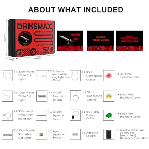 BRIKSMAX Lighting Kit for Concorde - Compatible with Lego 10318 - No Lego Set Included