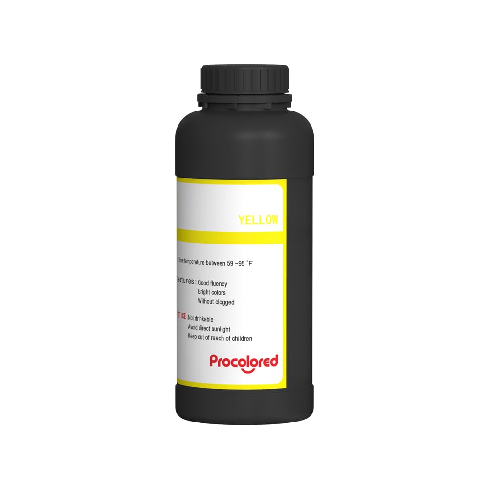 Procolored Recarga de Tinta UV DTF de 500 ml x 5 para Impresora UV DTF VF13PRO (CMYKW)