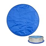 RAINDEWAY 6FT Pool Liners, Swimming Pool Ground Cloth,Multipurpose Round Tarp for Under Pool,Easy to Fold Pool Liner Pad for Above Ground Pool Mat Protector Pad Prevents Punctures Pool,Durable,Blue