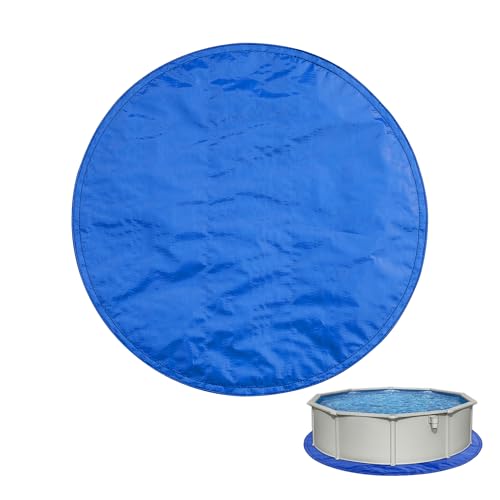 RAINDEWAY 8FT Pool Liners,Swimming Pool Ground Cloth,Multipurpose Round Tarp for Under Pool,Easy to Fold Pool Liner Pad for Above Ground Pool Mat Protector Pad Prevents Punctures Pool,Durable,Blue