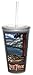 Produktbild TreeFree Greetings 80388 Tasse mit Strohhalm, Motiv Lake Tahoe Scenic von Paul A. Lanquist Artful Traveler, doppelwandig, Acryl, 473 ml, mehrfarbig
