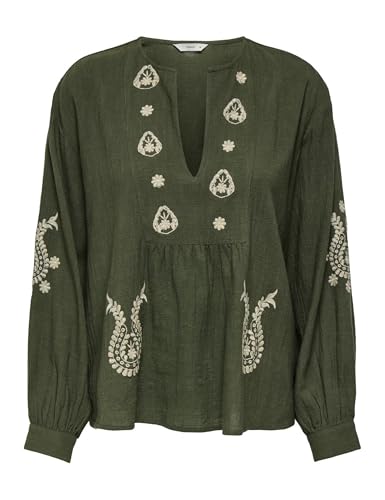 Haut avec col en V et broderie raffinée Only Onlmoon WVN