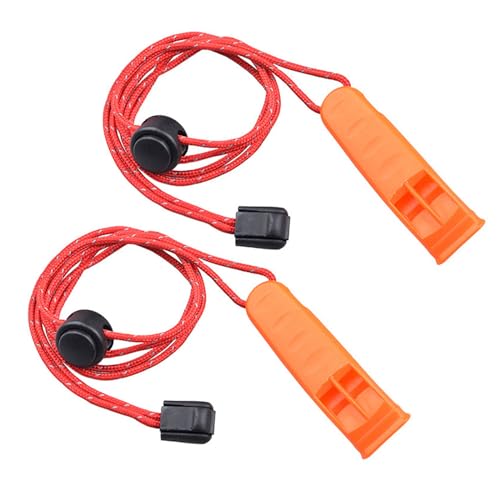 RYUJNDK Whistles with Reflective Lanyard Loud Alarm for Camping Hiking Swimming Dog Training