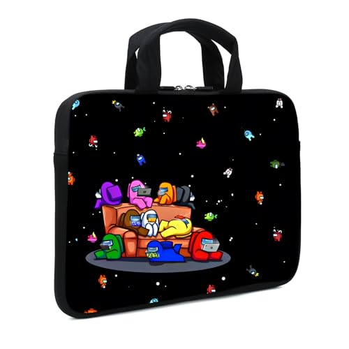 Funda para portátil sin rozaduras de neopreno flexible con asa ergonómica superior