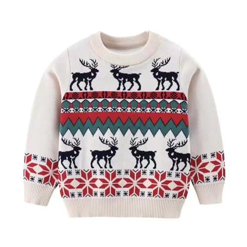 Image of Ugly Christmas Sweater for Girls Funny Xmas Knit Pullover Shirts Kids Child Holiday Jumper Tops Outfit 2-14 Years