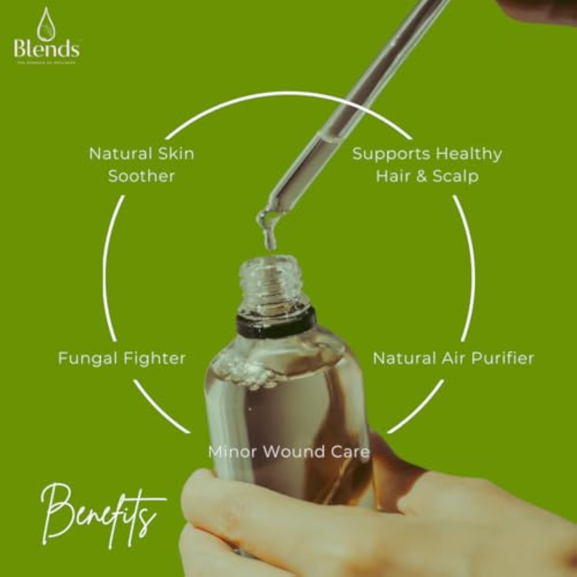 BLENDS Pure Tea Tree Essential Oil, 15ml