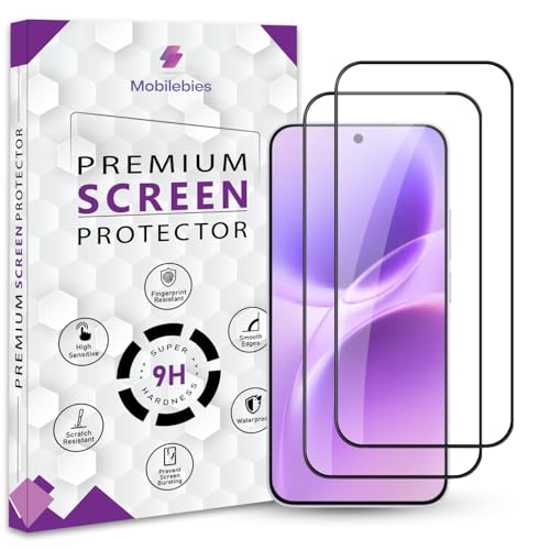 Image of Premium Tempered Glass Screen Protector Guard For Vivo X300 FE 5G (6.31 Inch, Pack of 2) | Edge to Edge Coverage With Easy to installation kit