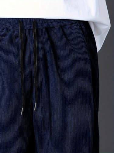 Image of GRECIILOOKS Men's Cotton Cargo Track Pants - Loose Fit Joggers for Men | Korean Style Travel & Lounge Wear with Pockets (Available in Plus Size)