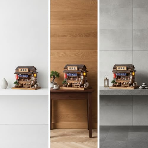 Casa miniatura para estantería y decoración de estudio o librería 4