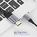 immagine 2USB C HDMI, QGeeM Cavo adattatore da USB C a HDMI, 1,8 m, 4 K a 30 Hz, da USB tipo C a HDMI Thunderbolt 3, compatibile con MacBook Pro 2018, iPad Pro, Samsung S9 S10, Surface Book 2, Dell XPS 13/15 …