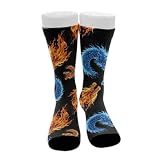 UTRSIFB Leisure Socks Sport Cozy Socks Ice Blue And Red...