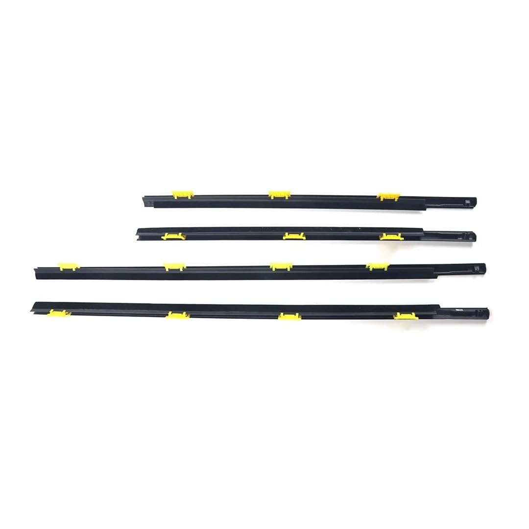 Sealing Strip 4PCS Car Outer Windows Rubber Weatherstrip Waterproof Pressure Strip Sealing Belt Moulding Trim for Honda for CR-V 2002-2006