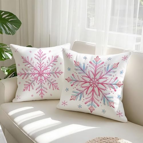 Taie oreiller double face imperméable en velours rose 65x65cm