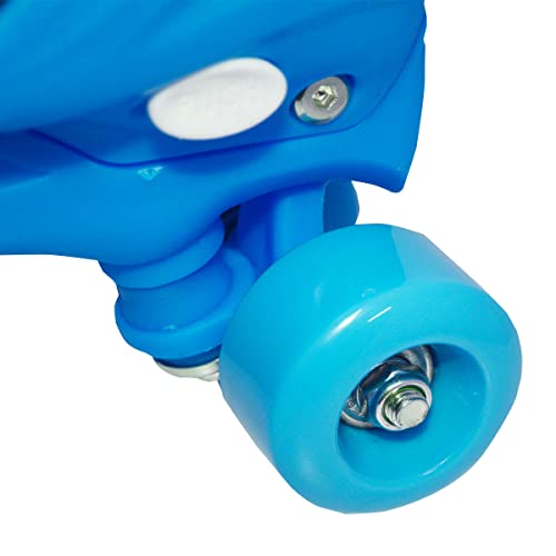 Patins Infantil Roller 4 Rodas Com Pretecao Ajustavel P Azul 29 AO 32