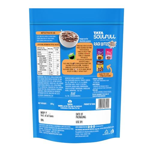 Image of Tata Soulfull Ragi Bites Vanilla Fills, 250g (Pack of 2)