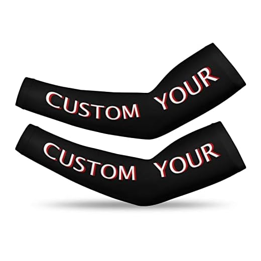 GUANGSHACORA Custom Arm Sleeves for Men Women Add Your Picture Logo Text Personalized UV Sun Protection Arm Sleeves Customize Cooling Sports Sleeves for Golf Running Cycling Hiking