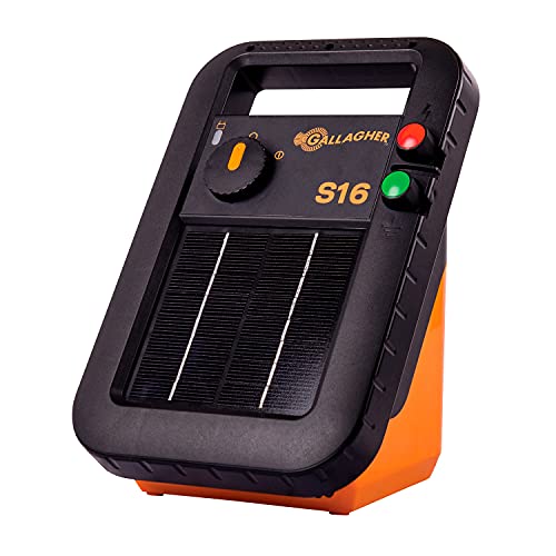 Électrificateur solaire S16 Gallagher avec batterie incluse pour clôture mobile