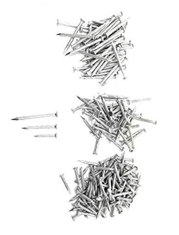 BITCORP Concrete Wire Nails 3 Sizes Pack of 200(Metal)(Silver) 1