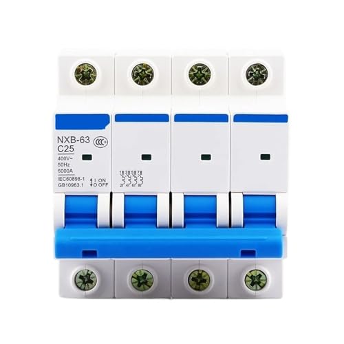 Protector de sobrecarga DZ47 4P con amplio rango de amperaje de 6A a 63A