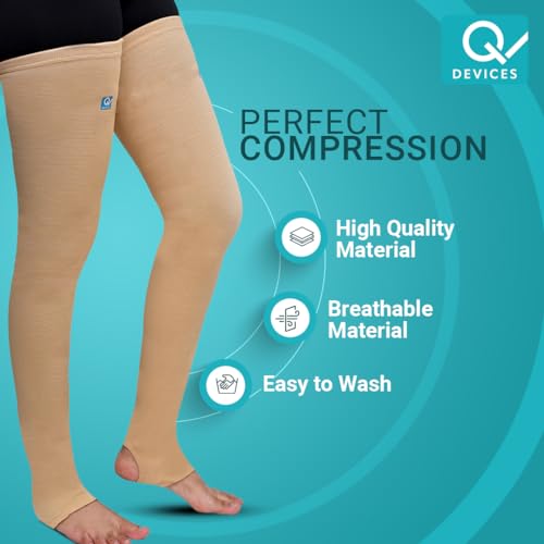 Image of Q DEVICES Varicose Vein Stockings Above Knee