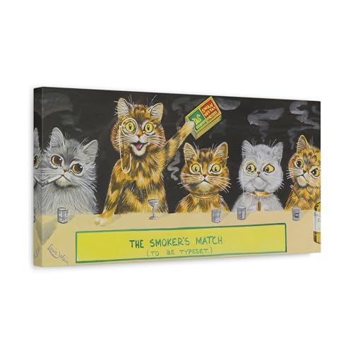 Art Mural Chat Amusant Toile Louis Wain Canvas Horizontal
