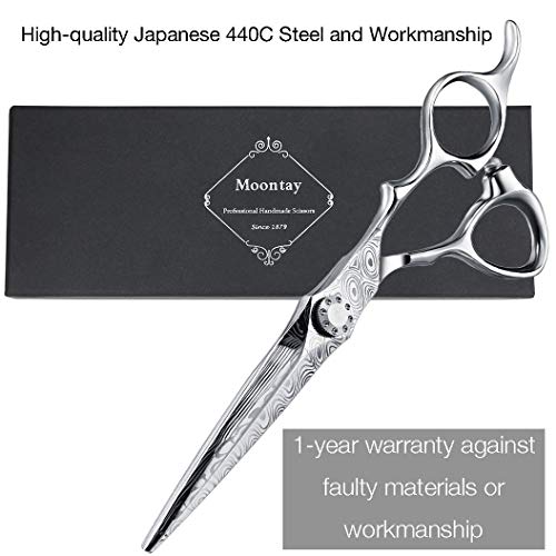 6 Inch Hair Cutting Scissor Hair Thinning Shear, Salon Barber Hair Cutting Thinning Texturizing Scissors For Hairdresser Women Men Adults, 440C Japanese Steel (Cutting Shears) #TOP4