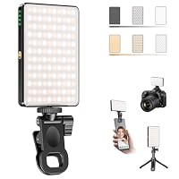 Selfie Licht Handy 120 LED, 2500-9000K Dimmbare Lichmodi Handylicht, 3000mAh Kamera Licht mit Stativ and Clip, CRI 95+ Videolicht für Vlogging/Fotografie/Videokonferenzen
