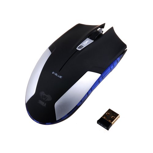 Patuoxun neueste Version EMS609 E-Blue COBRA LED 2,4 GHz Optische Gaming-Maus (1800 DPI, für EVE Online Atlantica OL, Lord of the Rings Online Fallen, Earth, Final Fantasy XIV