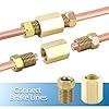 QWORK® brake line flaring tools, universal flaring tool kit for hydraulic brake systems, 7.62m copper alloy brake line, multi-size adapter + blue pipe bender #4