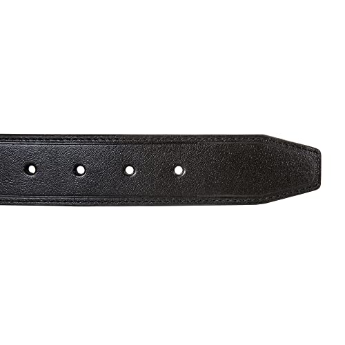 Image of Nautica Men's Casual Leather Belt | Everyday | Classic | Pants | Jeans | Khakis | Chinos | Metal Buckle