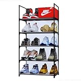 ZENTOU 5段 【新型壁＆靴保護機能】 シューズラック スリム 玄関収納 大容量8~10足 靴箱 下駄箱 狭い玄関対応 省スペース 半透明PPシート付き 壁面保護 防汚 防水 組立簡単 手袋付き 幅45×奥行28×高さ88cm ブラック