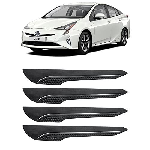 Image of AOSIS-Car Bumper Protector /Bumper Guard for Toyota Prius with Single Chrome Stripe (4-Pcs)