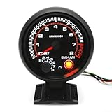 [Einfache Installationsprozess] Dieser Drehzahlmesser ist für eine einfache Installation konzipiert, Sie können ihn einrichten, ohne den Innenraum Ihres Autos zu beschädigen.