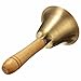 Wooden Handle Brass Bell School Reception Dinner Shop Hotel Service Bells