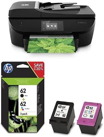 HP OfficeJet 5740 Pack - Impresora multifunción de tinta + Pack de ahorro  de 2 cartuchos de tinta original, negro y tricolor (cian, magenta y  amarillo) (62) : Amazon.es: Informática