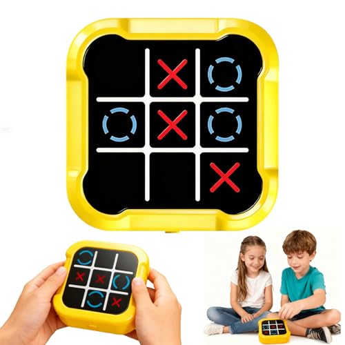 Tic Tac Toe Bolt Game Console, Morpion Electronique, Tic Tac Toe électronique, Console Portable, Idée Cadeau Originale pour Anniversaires et Fêtes