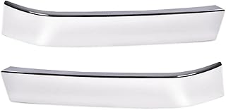 Grille Trim Set Chrome Compatible with Chevy Silverado 1500 2003-2007 Classic HD 2500 3500 LH RH Driver & Passenger Side 2 Pcs