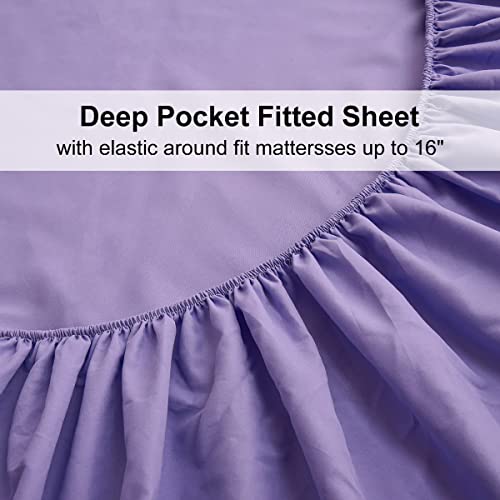 Holawakaka Rainbow Polka Dot Ombre Comforter And Sheets Set Full Size Colorful Bubbles 5Pcs Bed-In-A-Bag Sets Women Girls Bedding (Multi-Color, Full) #TOP5