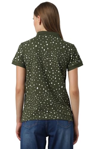 Image of Van Heusen Women's Cotton Regular Fit Polo T-Shirt